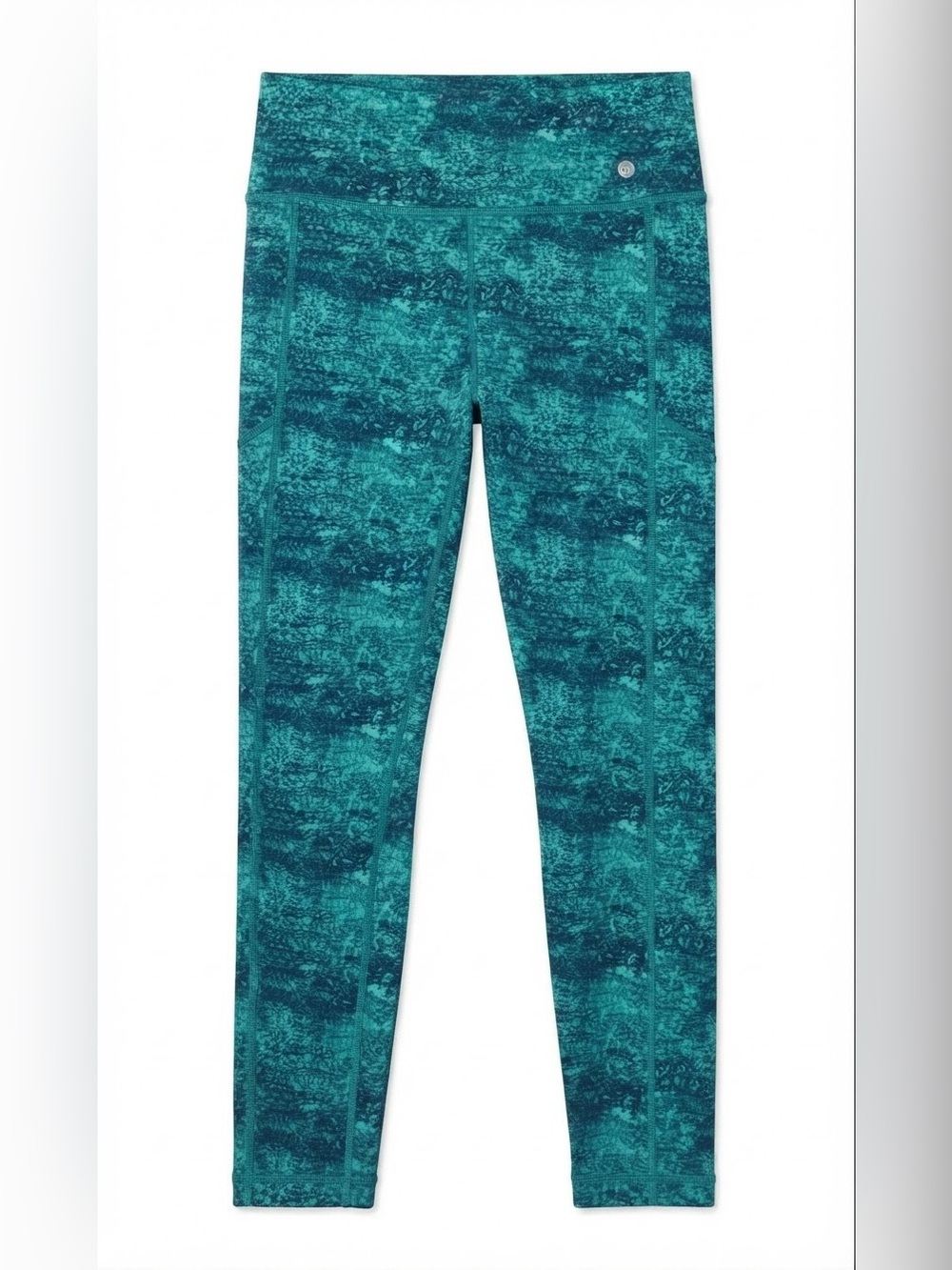 Vineyard Vines Teal Performance Leggings Yoga Pants Size S Pickle Ball Active